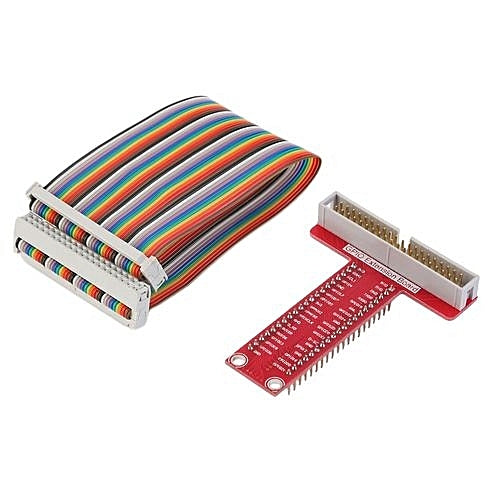 40 Pin Red GPIO Extension Board for Raspberry Pi With Cable 40 Pin Red GPIO Extension Board for Raspberry Pi With Cable